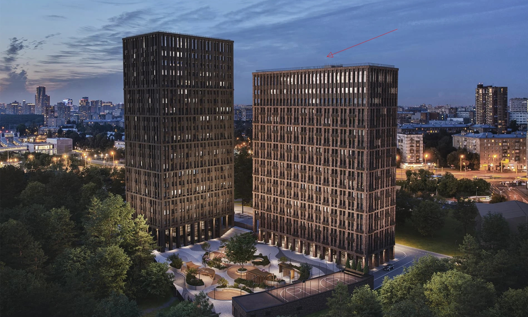 Одноуровневый пентхаус №242, Комплекс апартаментов «BAIRES», 65 кв.м.