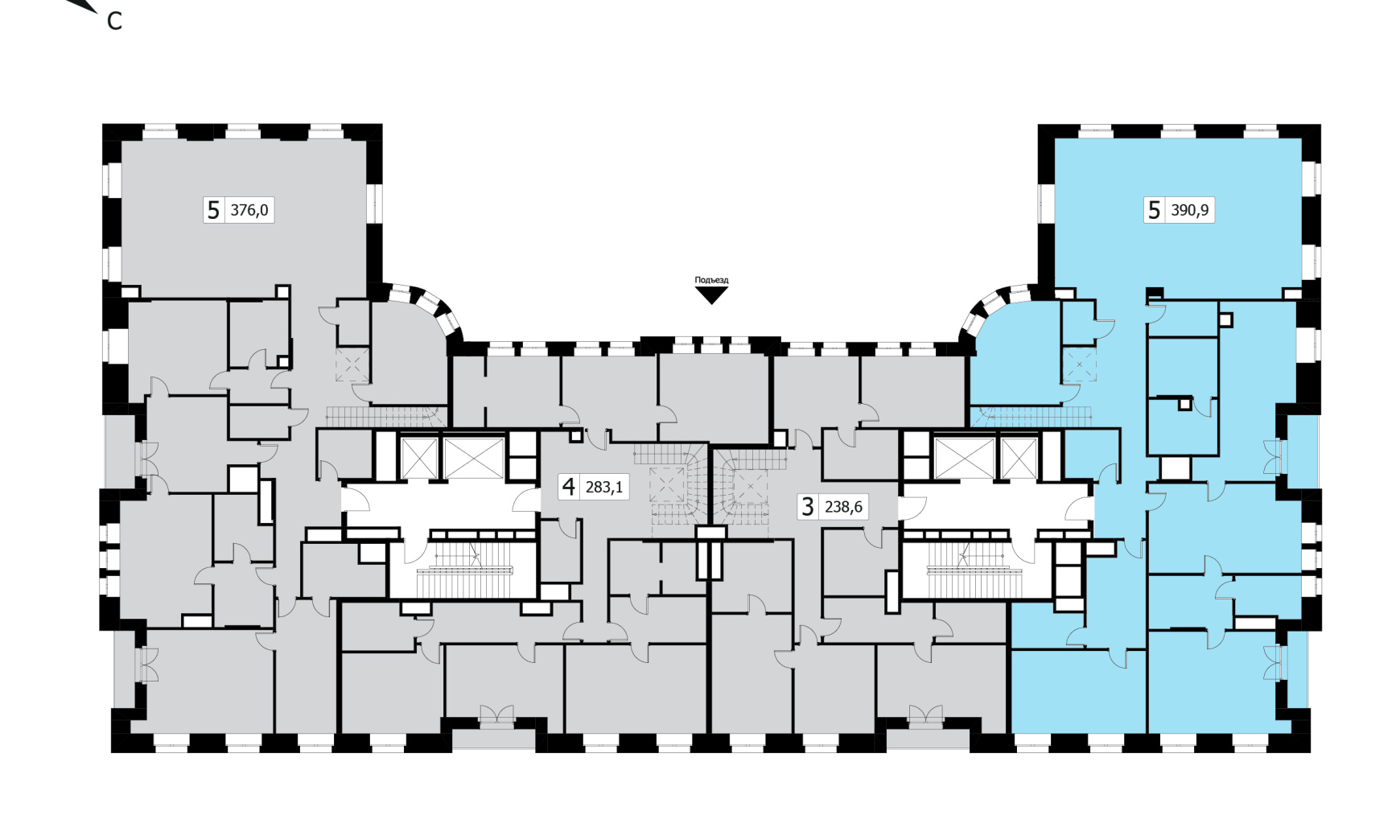 Пентхаус двухуровневый с террасой, Клубный дом «Чистые пруды», Потаповский пер., 5, стр. 4, 387 кв.м