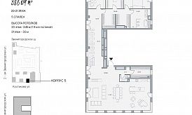 Двухуровневый пентхаус в ЖК «Lucky» («Лаки»), ул. 2-я Звенигородская, 12, 386 кв. м, 5-20/21-1