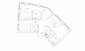 Пентхаус 6Б, Элитный дом «Chkalov», Земляной Вал ул., вл. 37, 105,9 кв.м