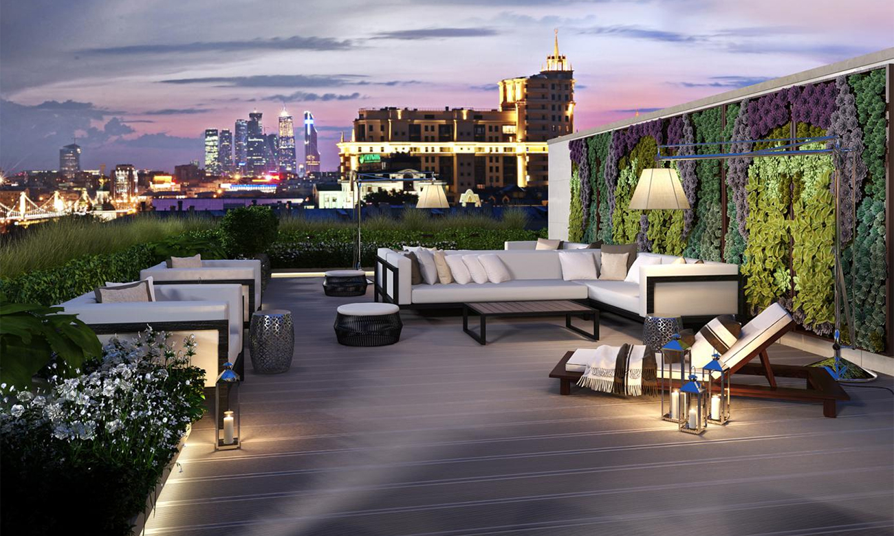 Пентхаус с террасами в комплексе элитных особняков «Полянка 44», Б. Полянка, 44, Корпус Камелия, 299 кв. м