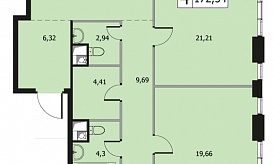 Пентхаус в ЖК «West Garden», ул. Минская, Корпус 10, 172.54 кв. м