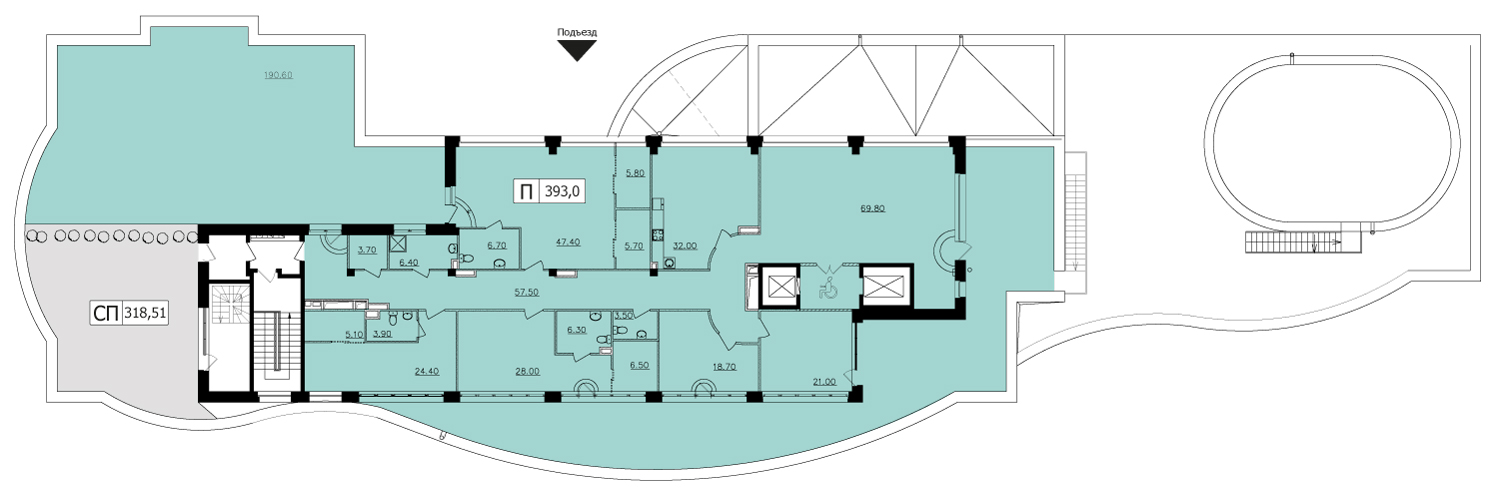Пентхаус с террасой в клубном доме "В  Газетном", Газетный пер., 13/15, 392 кв.м