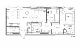 Пентхаус 2А, Элитный дом «Chkalov», Земляной Вал ул., вл. 37, 99,2 кв.м