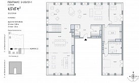 Двухуровневый пентхаус в ЖК «Lucky» («Лаки»), ул. 2-я Звенигородская, 12, 432 кв. м, 2-20/21-1
