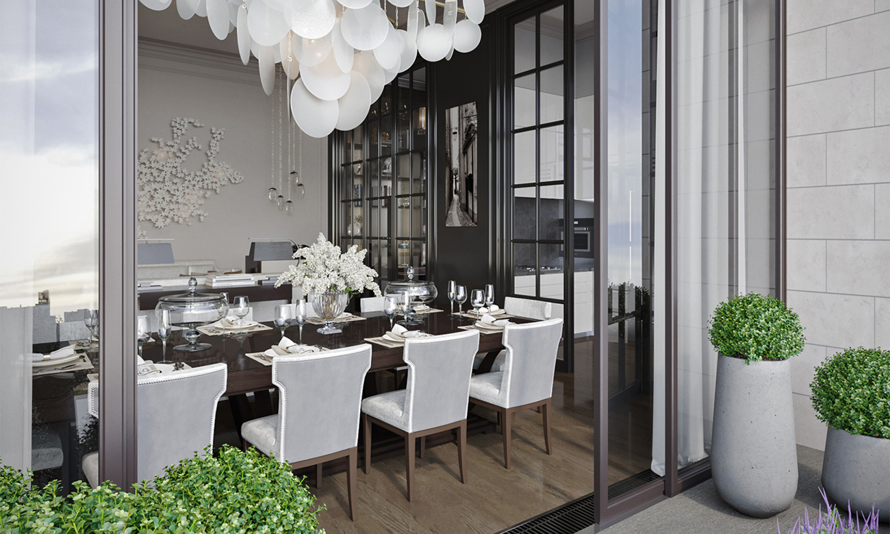 Пентхаус с террасами в комплексе элитных особняков «Полянка 44», Б. Полянка, 44, Корпус Камелия, 299 кв. м