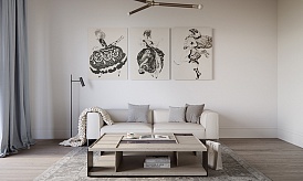 Двухуровневый пентхаус с террасой в ЖК «Большая Дмитровка IX, ул. Б. Дмитровка, 9, 139,01 кв.м.