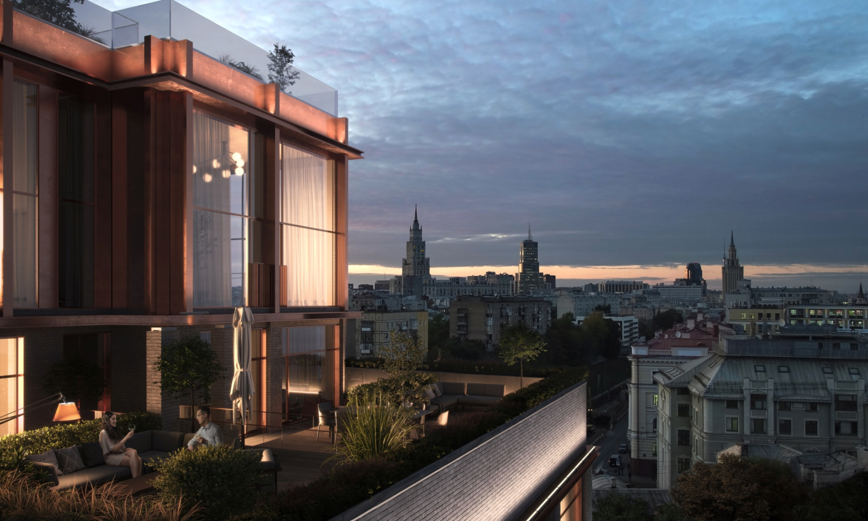 Пентхаус двухуровневый с террасой, ЖК «KAZAKOV Grand Loft», Казакова ул., д. 7, 164,7 кв.м