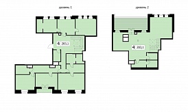 Пентхаус двухуровневый с террасой, Клубный дом «Чистые пруды», Потаповский пер., 5, стр. 4, 281 кв.м
