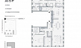 Пентхаус в ЖК «Lucky» («Лаки»), ул. 2-я Звенигородская, 12, 246 кв. м, №7 -21-1
