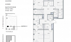 Двухуровневый пентхаус в ЖК «Lucky» («Лаки»), ул. 2-я Звенигородская, 12, 432 кв. м, 2-20/21-1