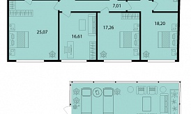 Пентхаус в ЖК «Titul на Якиманке», 2-й Хвостов пер. д. 8/2, 281.51 кв. м