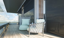 Пентхаус с терассой в ЖК «Вишнёвый сад», Мосфильмовская ул., д. 1, Корпус C, 233 кв. м