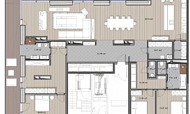 Пентхаус с терассой в ЖК «Вишнёвый сад», Мосфильмовская ул., д. 1, Корпус C, 233 кв. м