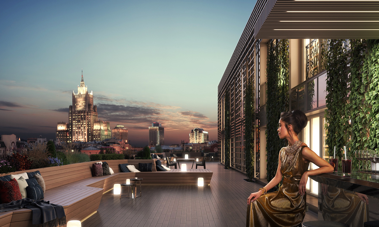 Двухуровневый пентхаус с террасой в ЖК «Turandot Residences», ул. Арбат, 24, 229,4 кв.м