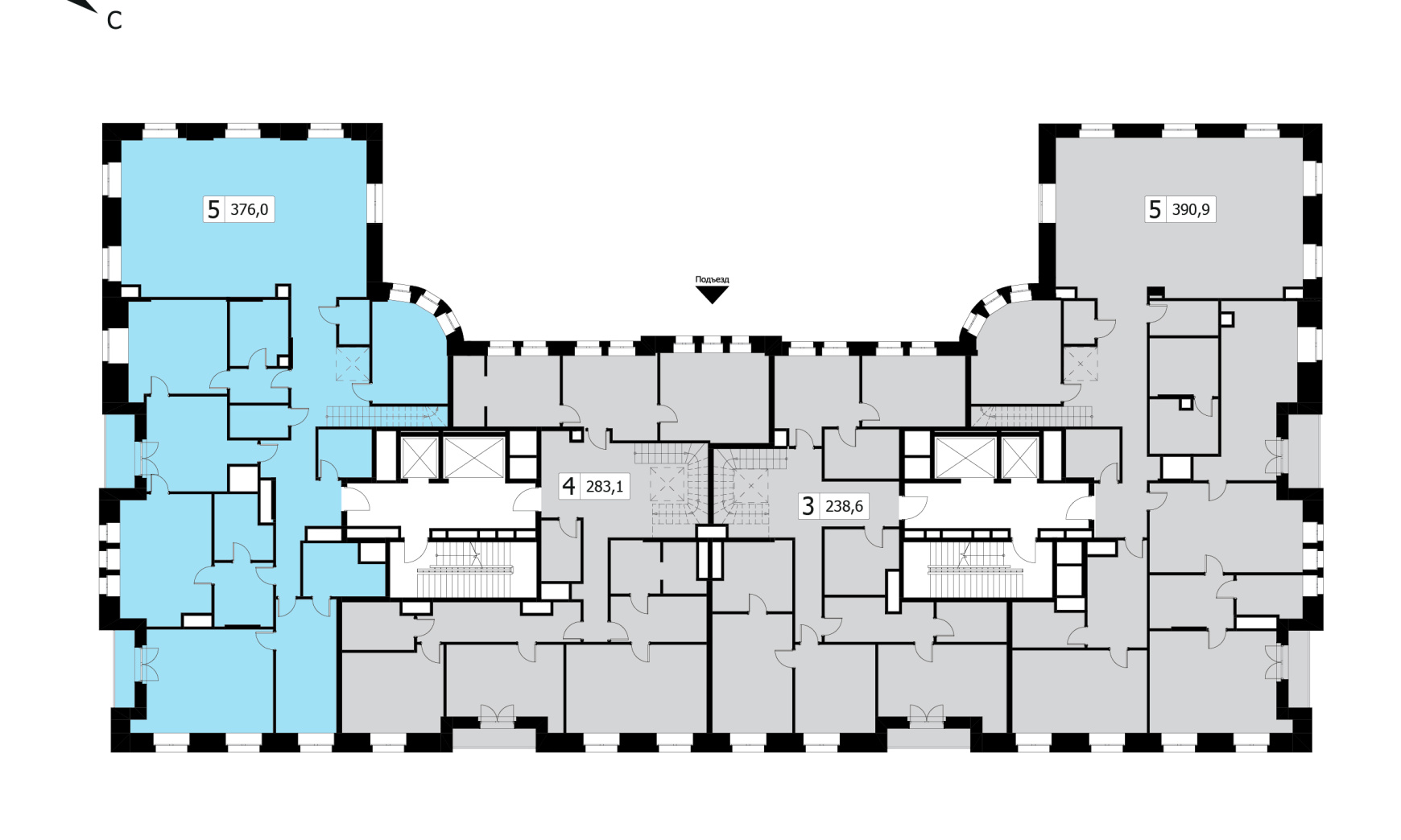 Пентхаус двухуровневый с террасой, Клубный дом «Чистые пруды», Потаповский пер., 5, стр. 4, 372 кв.м