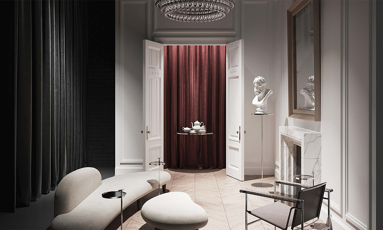 Двухуровневый пентхаус с террасой в ЖК «Большая Дмитровка IX, ул. Б. Дмитровка, 9, 159.93 кв.м.