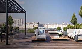 Пентхаус с террасой в ЖК «Roza Rossa», Зубовская ул., д. 7, стр. 1, 309.25 кв.м. 