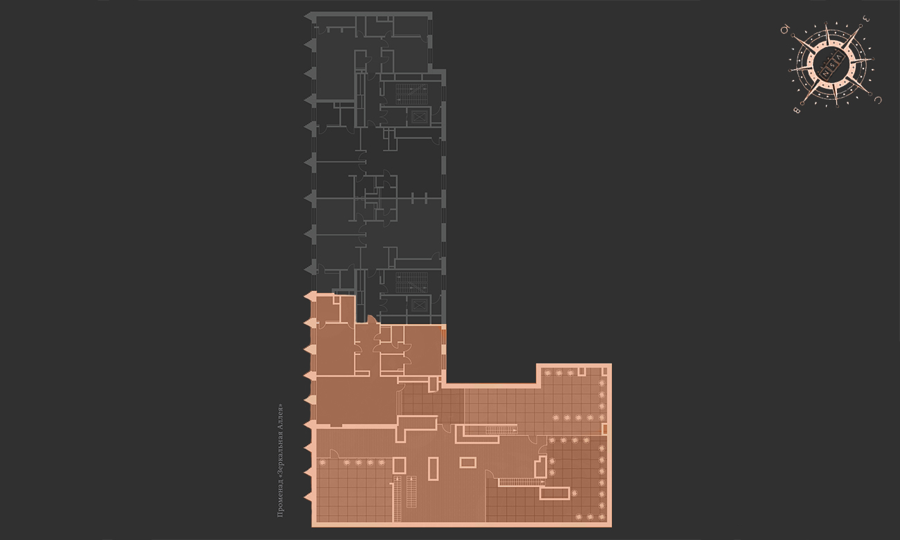 Двухуровневый пентхаус с террасой в ЖК «Большая Дмитровка IX, ул. Б. Дмитровка, 9, 159.93 кв.м.