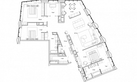Пентхаус 3А, Элитный дом «Chkalov», Земляной Вал ул., вл. 37, 177,9 кв.м