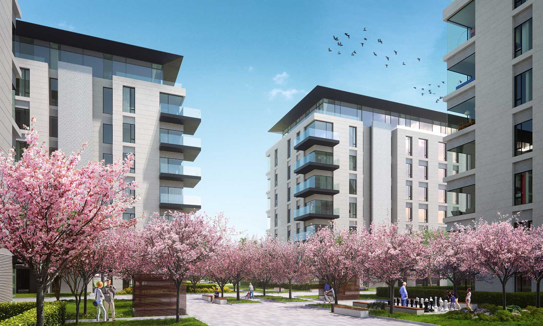 Пентхаус с террасой в ЖК «Вишнёвый сад», Мосфильмовская ул., д. 1, Корпус G, 207 кв. м