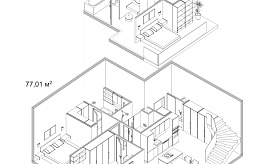 Двухуровневый пентхаус №241, Комплекс апартаментов «BAIRES», 100 кв.м.