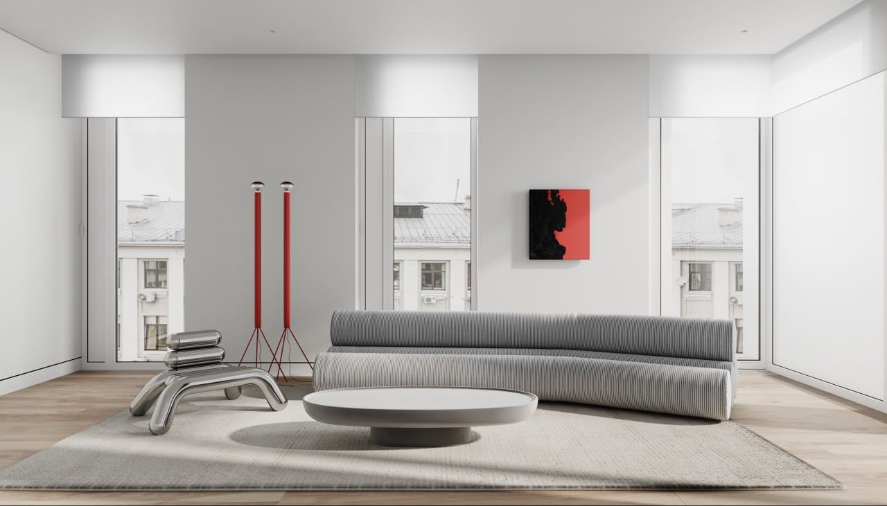 Двухуровневый пентхаус с террасой в ЖК «Lumin», Славянская площадь 2/5/4С5, 208.7 кв.м