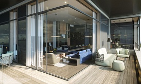 Пентхаус с терассой в ЖК «Вишнёвый сад», Мосфильмовская ул., д. 1, Корпус G, 214 кв. м