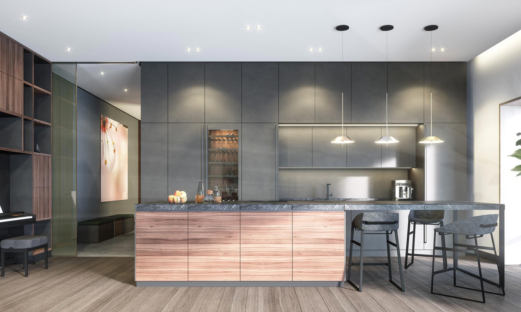 Пентхаус с террасой в ЖК «Вишнёвый сад», Мосфильмовская ул., д. 1, Корпус G, 207 кв. м