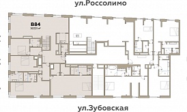 Пентхаус с террасой в ЖК «Roza Rossa», Зубовская ул., д. 7, стр. 1, 309.25 кв.м. 