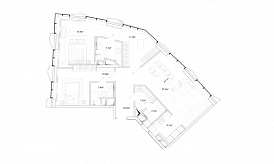 Пентхаус 5Б, Элитный дом «Chkalov», Земляной Вал ул., вл. 37, 100,5 кв.м